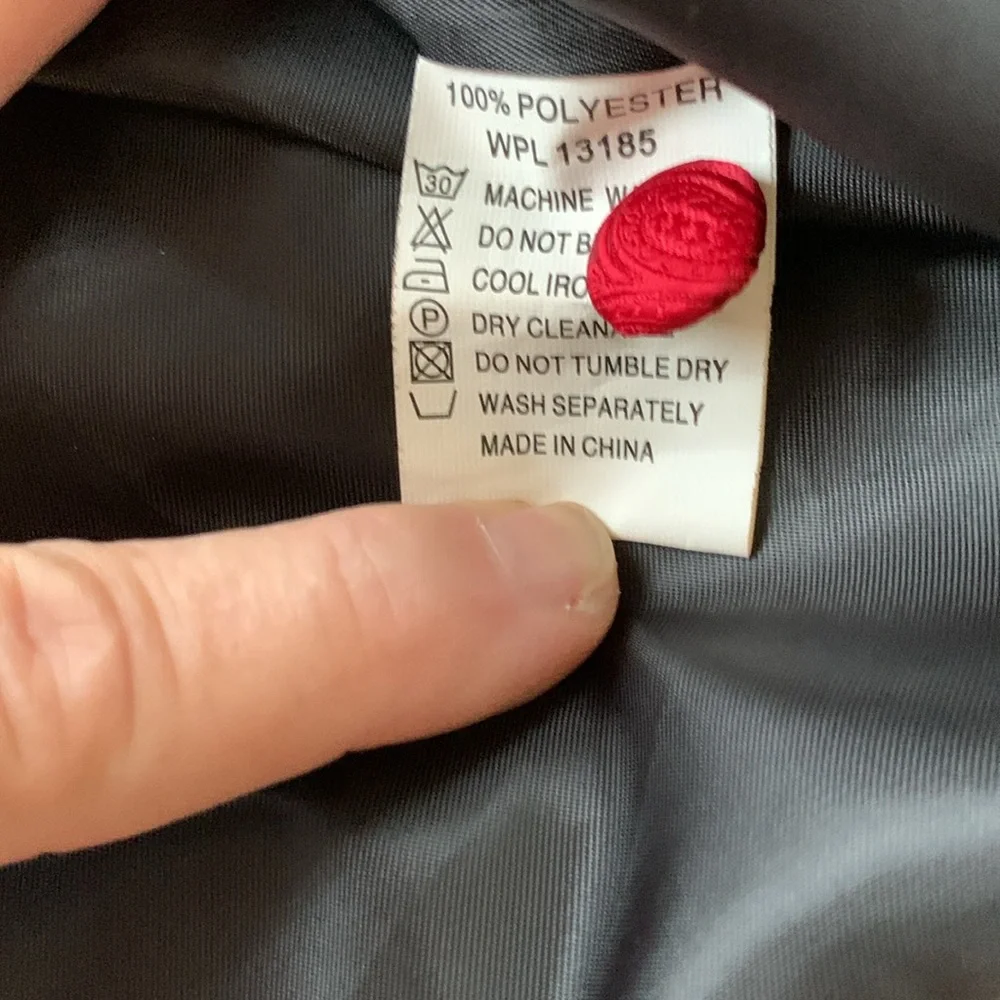 Pierre Cardin Red Brocade Vest with Black Lining